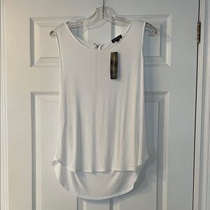Le Chateau Classic White Tank Top